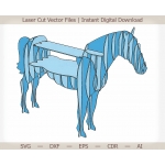 Horse Shelf Laser Cut File