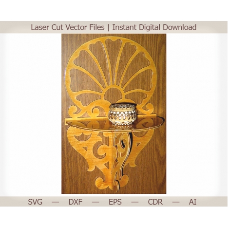 Laser Cut Wall Shelf File