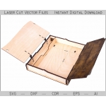 Laser Cut Box File with Curved Lid