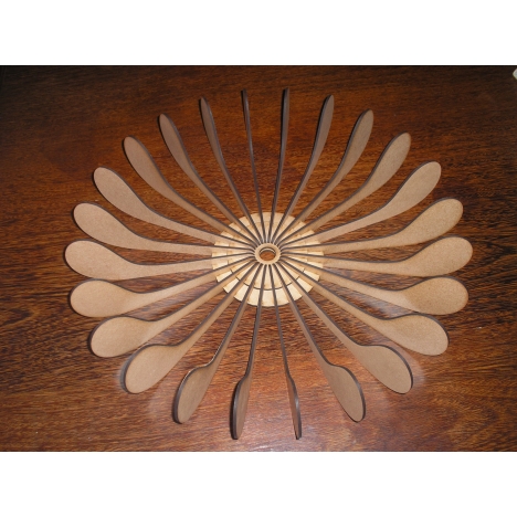 Spoon Stand Laser Cut File