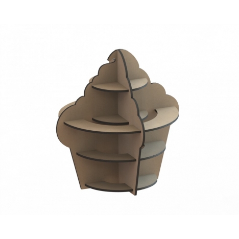 Cupcake Stand Laser Cut File