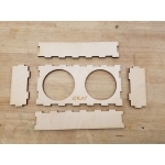 Laser Cut Double Pet Bowl Stand File