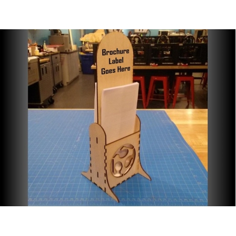 Brochure Stand Laser Cut File