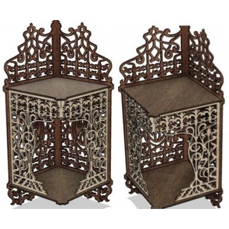 Carved Shelf Laser Cut File