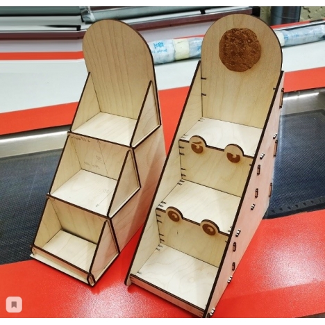 Laser Cut Countertop Display Shelf