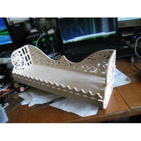 Laser Cut Ornate Shelf File