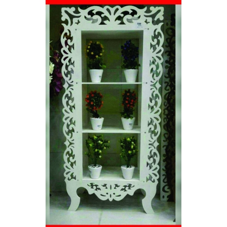 Decorative Flower Shelf Laser Cut File