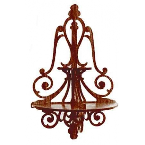 Decorative Carved Shelf Laser Cut File