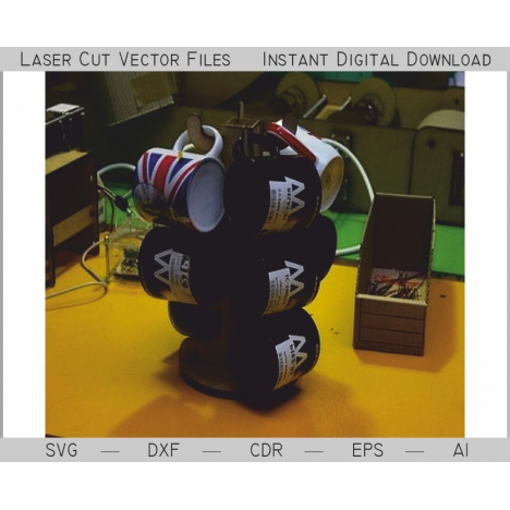 Laser Cut Mug Hanger File