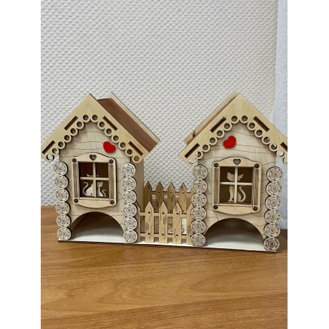 Two Teahouses Laser Cut File