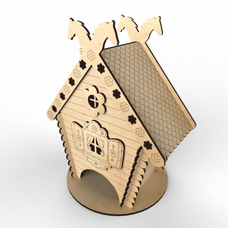 Tea House Laser Cut File