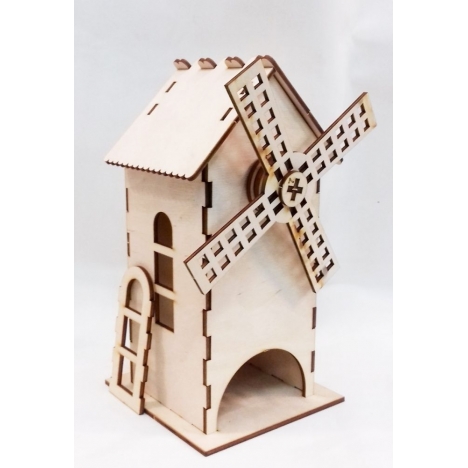 Windmill House Laser Cut File