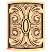 Relief decor Elegant curls