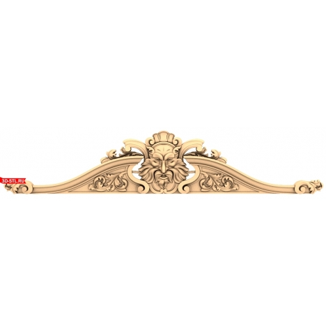 Lion's Gaze - 3D model of decor in STL format for CNC