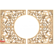 Elegant frame with floral motifs