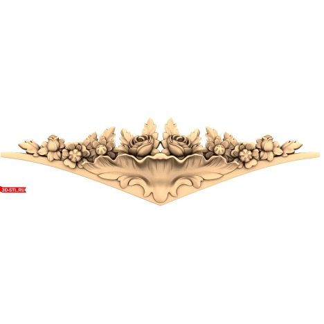 Floral Symphony Decor - 3D STL model for CNC