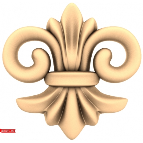 Floral ornament - STL model for CNC machine