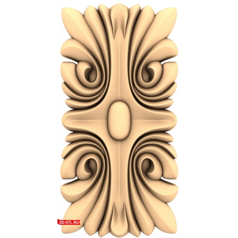 Elegant Scrolls Decor - 3D model for CNC in STL format