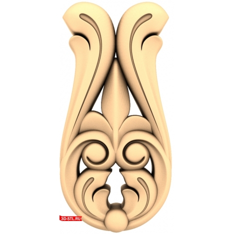 Elegant CNC milling decor - 3D STL model