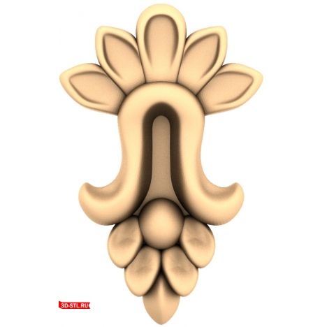 Floral Symphony Decor - 3D CNC model