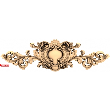 Elegant Decor: 3D STL Model for CNC Milling
