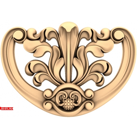 Elegant decor for milling - 3D STL model