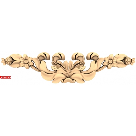 Floral Symphony Decor - 3D STL model for CNC