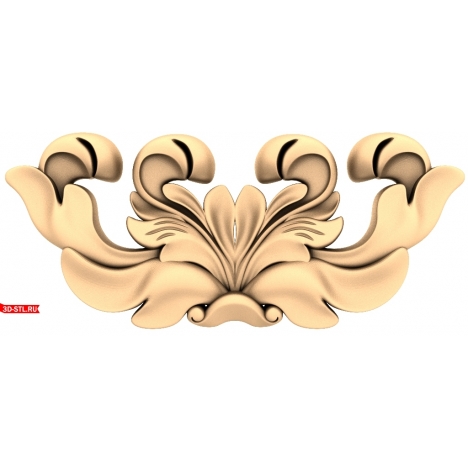 Flower Ornament Decor - 3D model for CNC router