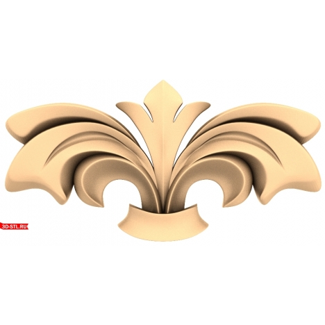Elegant decor in STL format for CNC