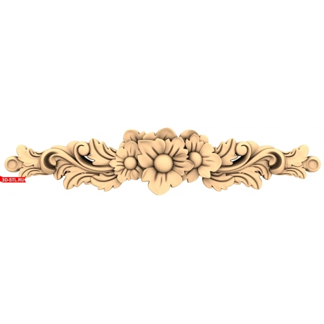 Floral Symphony Decor - 3D STL model for CNC