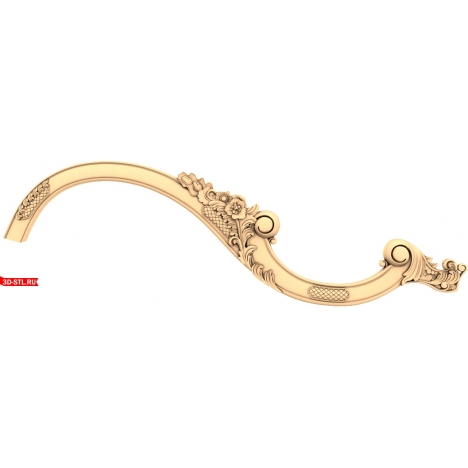 Elegant Curl - 3D STL Model for Milling