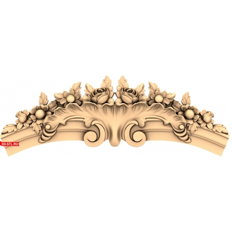 Floral Ornament Decor - 3D CNC Model