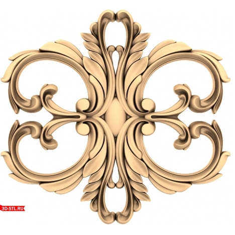 3D model of the Elegance Ornament decor for CNC