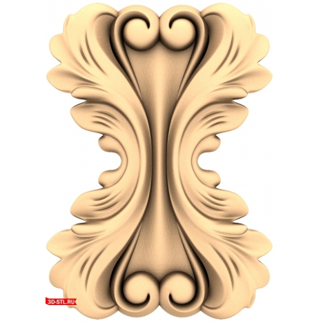 3D model of the Magic Curls decor for CNC