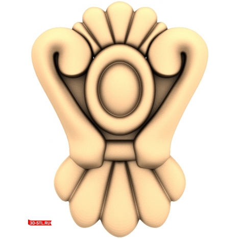 3D model of decor in STL format for CNC