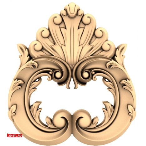 Elegant Ornament - 3D STL model for CNC
