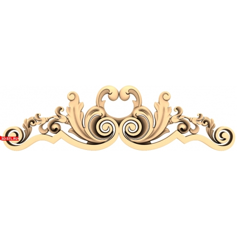 Elegant Wave Decor - 3D STL model for CNC