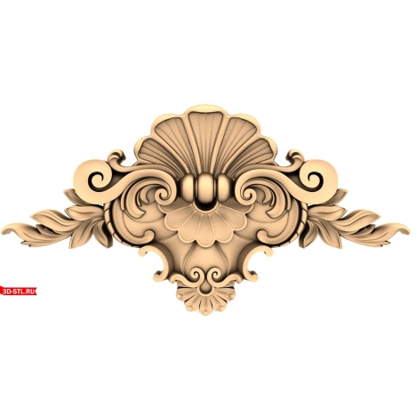 Baroque Inspiration Decor - 3D STL model for CNC