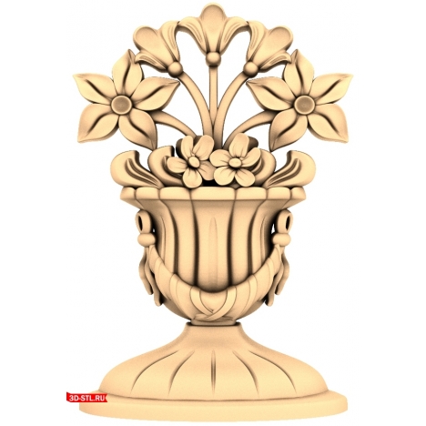 Flower Vase Decor - 3D CNC model