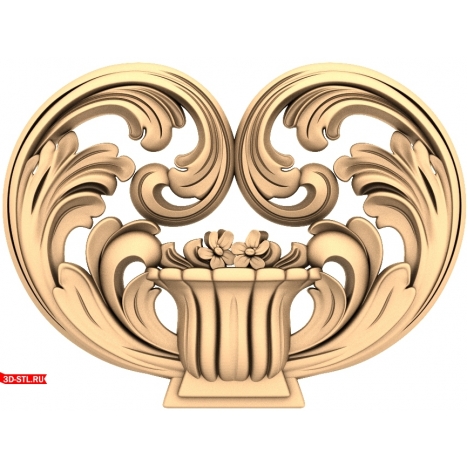 3D STL model of Flower Waltz for CNC machines