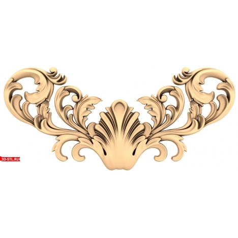 Luxurious Ornament - 3D decorative model in STL format for CNC