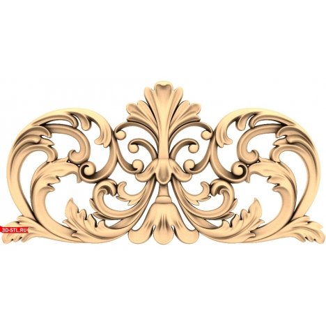 Luxurious Ornament - 3D model for milling