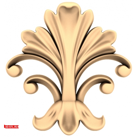 Floral Inspirer - 3D STL model for milling
