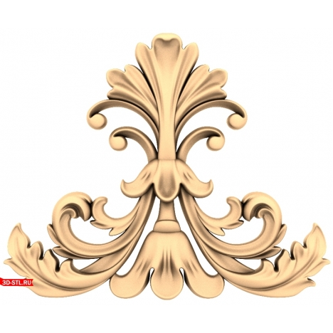 Luxurious Ornament - 3D STL model for milling