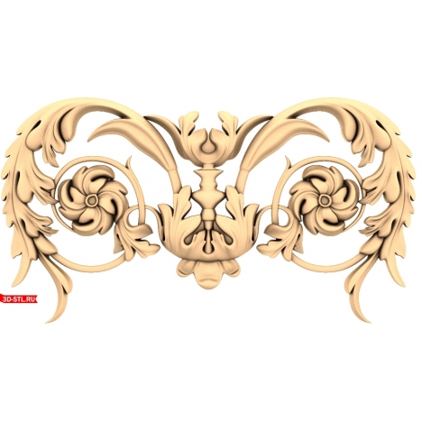  3D model of Flower Symphony for CNC machine