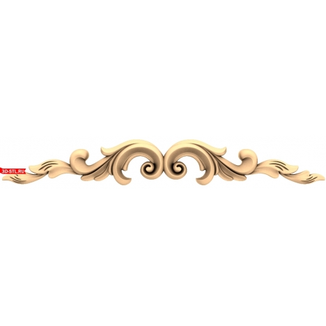 Elegant Curl - 3D model for CNC