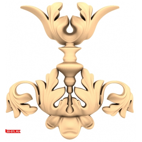Flower Symphony - 3D STL model for CNC