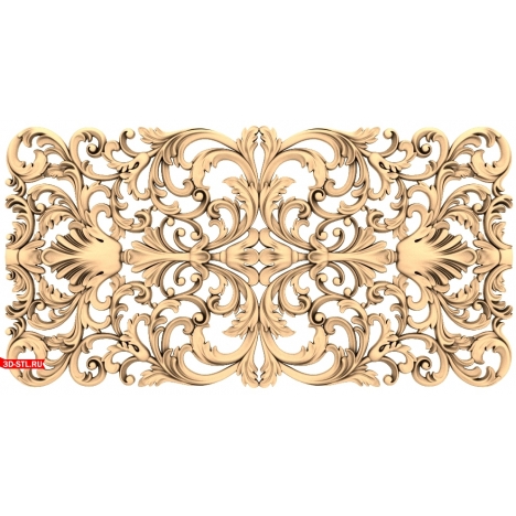 Stucco decoration - 3D STL model for CNC
