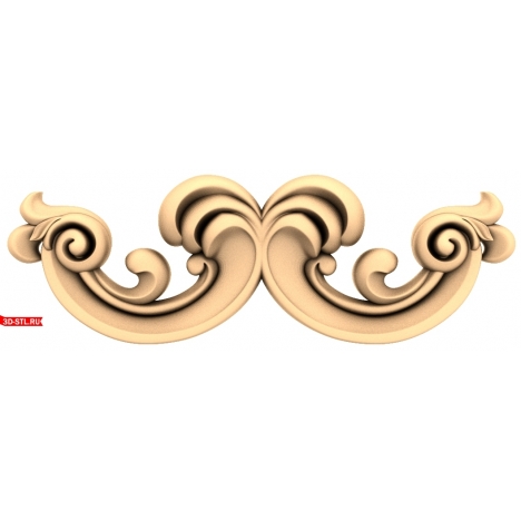 Classic Wave Decor - 3D STL model for CNC