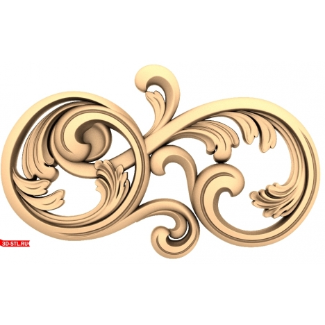 3D model of a petal vortex for CNC milling